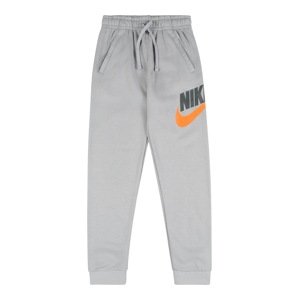 Nike Sportswear Nohavice  sivá / tmavosivá / oranžová