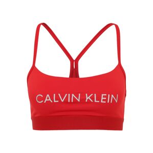 Calvin Klein Performance Športová podprsenka  svetločervená / striebornosivá