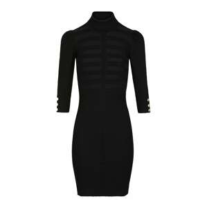 Morgan Pletené šaty '212-RMTO'  čierna