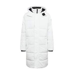 HOLLISTER Zimný kabát  biela / čierna