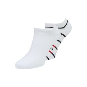 Tommy Hilfiger Underwear Ponožky  biela / čierna / červená