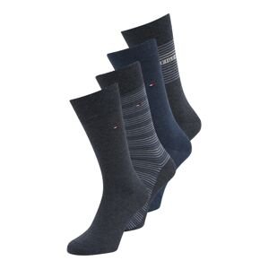 TOMMY HILFIGER Ponožky  námornícka modrá / sivá melírovaná / modrosivá