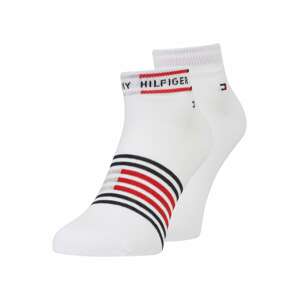 Tommy Hilfiger Underwear Ponožky  biela / červená / čierna / sivá melírovaná
