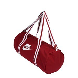 Nike Sportswear Cestovná taška 'Heritage'  červená / biela