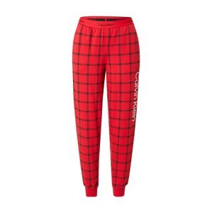Calvin Klein Underwear Pyžamové nohavice  červená / čierna / biela