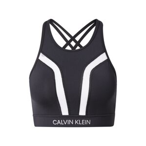Calvin Klein Performance Športová podprsenka 'WO'  biela / čierna