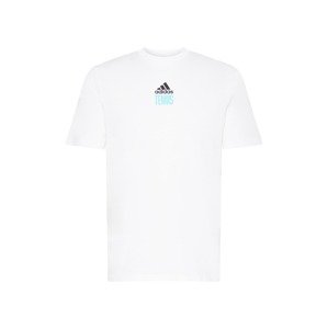ADIDAS PERFORMANCE Funkčné tričko  biela / vodová / čierna