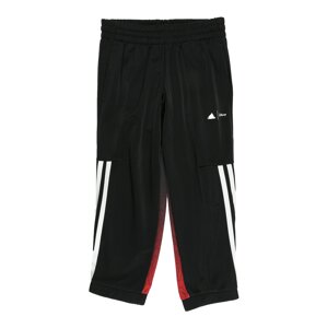 ADIDAS SPORTSWEAR Športové nohavice  karmínovo červená / čierna / biela