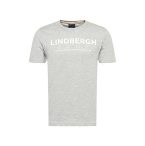 Lindbergh Tričko  sivá melírovaná / biela