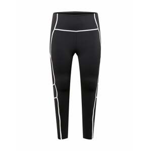 Reebok Sport Funkčné nohavice  čierna / biela