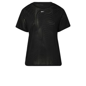 Reebok Sport Funkčné tričko 'Burnout'  čierna / sivá / biela