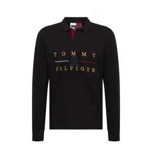 TOMMY HILFIGER Tričko  zlatá / červená / čierna / biela