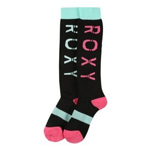 ROXY Športové ponožky 'FROSTY'  čierna / mätová / ružová