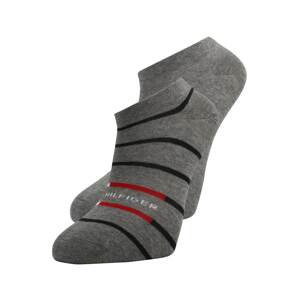Tommy Hilfiger Underwear Ponožky  sivá / čierna / biela / červená
