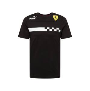 PUMA Funkčné tričko 'Ferrari Race'  čierna / žltá / biela