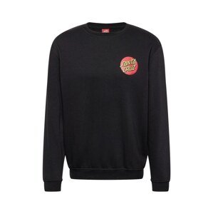 Santa Cruz Sweatshirt  čierna / ohnivo červená / limetková