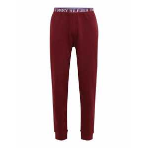 Tommy Hilfiger Underwear Pyžamové nohavice  vínovo červená / biela / modrá
