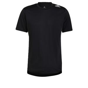 ADIDAS PERFORMANCE Funkčné tričko 'Designed 4 Running'  čierna / biela