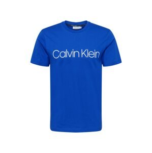 Calvin Klein Tričko  kráľovská modrá / biela