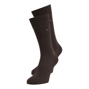 Tommy Hilfiger Underwear Ponožky  gaštanová / čokoládová / biela / ohnivo červená