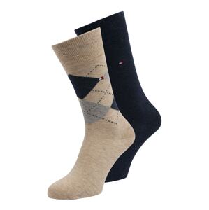 Tommy Hilfiger Underwear Ponožky  béžová / námornícka modrá / sivá / biela / červená