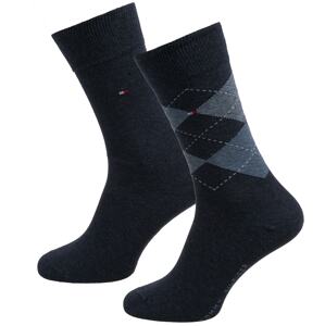 Tommy Hilfiger Underwear Ponožky  námornícka modrá / dymovo modrá / biela / červená