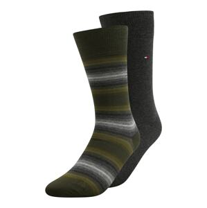 Tommy Hilfiger Underwear Ponožky  olivová / tmavosivá / svetlosivá / tmavozelená