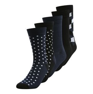 JACK & JONES Ponožky  čierna / námornícka modrá / biela