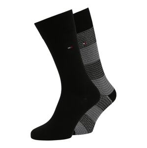 Tommy Hilfiger Underwear Ponožky  čierna / sivá / biela