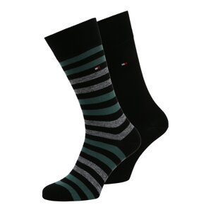 Tommy Hilfiger Underwear Ponožky  čierna / biela / ohnivo červená / pastelovo zelená