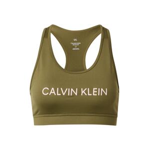 Calvin Klein Performance Športová podprsenka  olivová / ružová