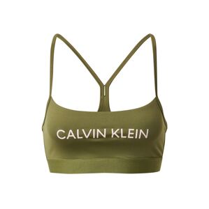 Calvin Klein Performance Športová podprsenka  púdrová / olivová