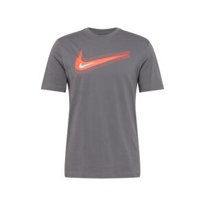 Nike Sportswear Tričko  tmavosivá / svetlooranžová / biela