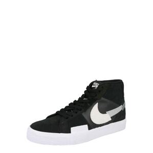 Nike SB Členkové tenisky  čierna / biela / sivá