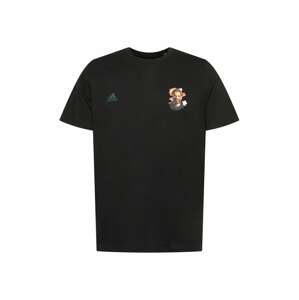 ADIDAS PERFORMANCE Funkčné tričko  čierna / oranžová / biela / sivá