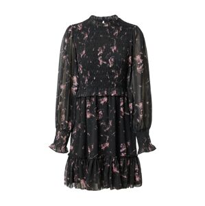 AllSaints Košeľové šaty 'Ayla Vimur'  čierna / svetloružová