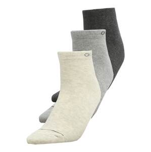 Calvin Klein Underwear Ponožky  krémová / sivá / tmavosivá