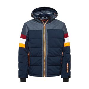 KILLTEC Outdoorová bunda 'Tirano'  námornícka modrá / biela / oranžová / tmavočervená
