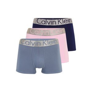 Calvin Klein Underwear Boxerky  modrosivá / ružová / námornícka modrá / strieborná