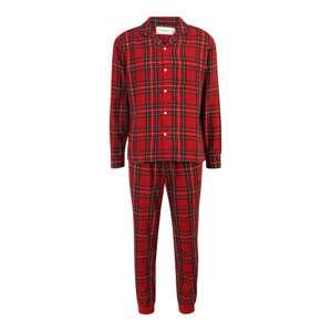 Abercrombie & Fitch Dlhé pyžamo  červená / čierna / biela / žltá / zelená