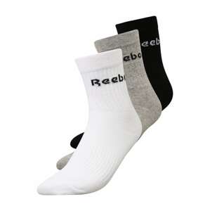 Reebok Sport Športové ponožky  sivá melírovaná / biela / čierna