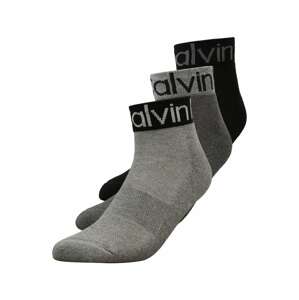 Calvin Klein Underwear Ponožky  tmavosivá / sivá melírovaná / čierna