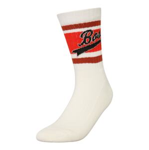 BOSS Black Ponožky 'RUSSELL'  biela / červená / čierna
