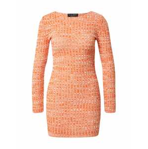 In The Style Pletené šaty 'Saffron'  oranžová / biela