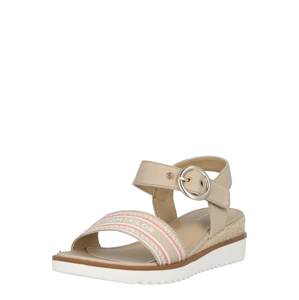 TOM TAILOR Remienkové sandále  béžová / biela / ružová