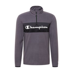 Champion Authentic Athletic Apparel Športový sveter  čierna / biela / dymovo šedá