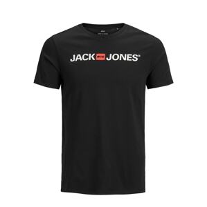 Jack & Jones Plus Tričko  svetločervená / čierna / biela