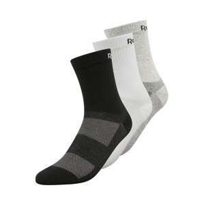 Reebok Sport Športové ponožky  čierna / biela / sivá