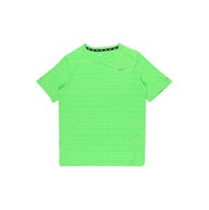 NIKE Funkčné tričko 'Miler'  zelená / sivá
