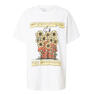 Vintage Supply T-Shirt  biela / žltá / čierna / svetločervená
